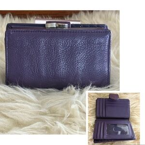 Deep Purple Leather Wallet